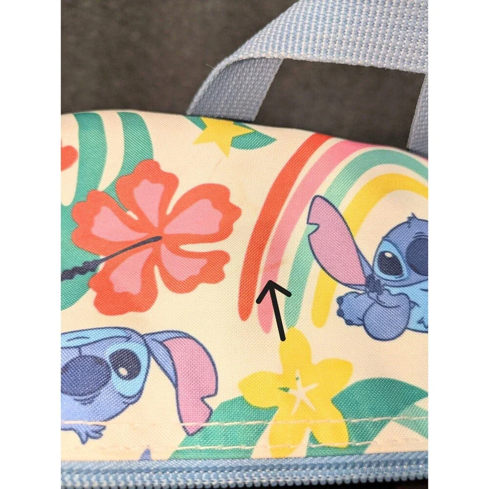 Disney Stitch Backpack w Detachable Lunch Bag Kids Laptop Sleeve School Bag Set
